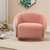 Sudbury Arm Chair Embossing Fleece Upholstered Accent Sofa Chair