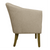 Vermilion & Den Kings-Well Barrel Accent Chair - Wood Grey