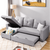 Solace L-Shaped Sectional Storage Sofa Cum Bed