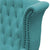 Grosser Chesterfield Wing Chair In Blue Color