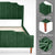 Bhalg Upholstered Without Storage Bed In Suede - Wood Grey
