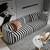 Irja Luxury Modern Suede Sofa Set In Zebra Print - Wood Grey