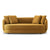 Obi Luxury Modern Suede Sofa Set - Wood Grey