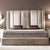 Brazos Luxury Upholstered Bed With Storage In Beige Suede