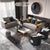 Laver Preimum Modern Sofa Set In Grey Suede - Wood Grey