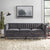 Kottebo Luxury Straight Line Sofa Set In Suede - Wood Grey