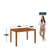 Sgorr 4 Seater Dining Table In Honey Oak Color