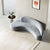 Lingo Luxury Modern Velvet Upholstered Curved Sofa - Wood Grey