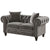 Energisk Line Chesterfield Sofa Set In Grey - Wood Grey