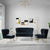 Stek Luxury Straight Line Sofa Set - Wood Grey