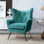 Knocklaur Suede Accent Chair