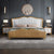 Bruach Luxury Upholstered Bed In Suede - Wood Grey