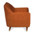 Jarbidge Couch Accent Chair In Orange Color