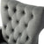 Giusalet Chesterfield Chair In Suede - Wood Grey