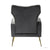 Giusalet Chesterfield Chair In Suede - Wood Grey