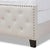 Astern Upholstered Without Storage Bed In Suede - Wood Grey