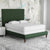 Altruim Upholstered Without Storage Bed In Suede - Wood Grey