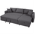 Hafner L-Shaped Sectional Storage Sofa Cum Bed